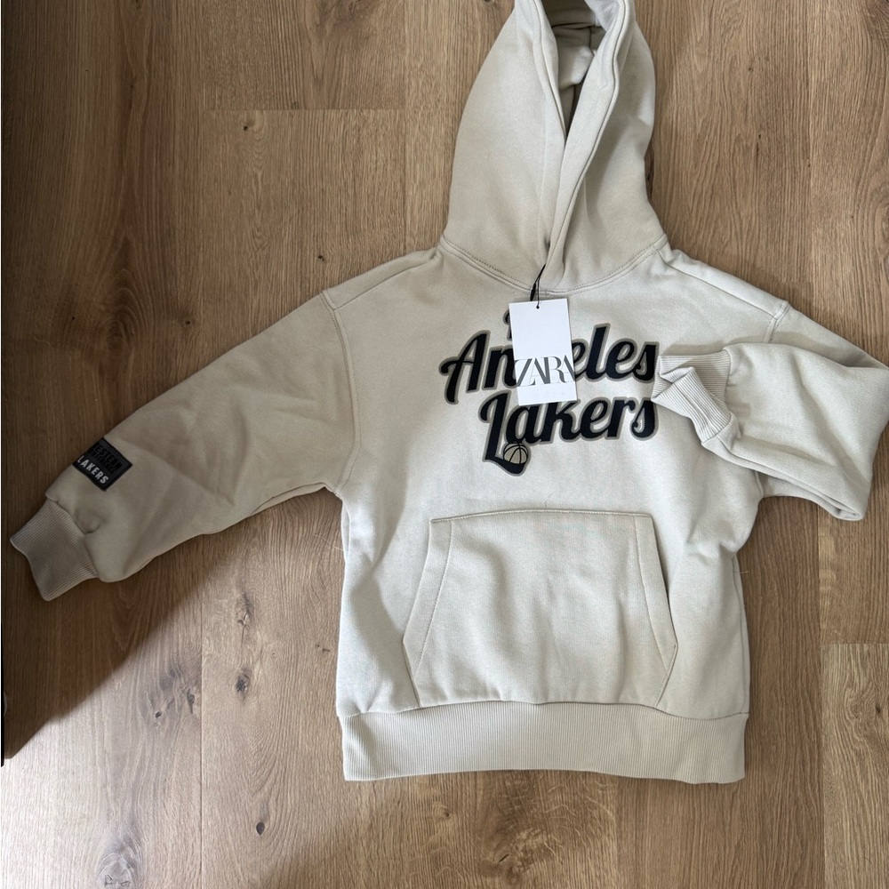 Zara Kids Cream Hoodie Set